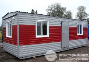 Мобильное здание модульного типа 3х8м.
